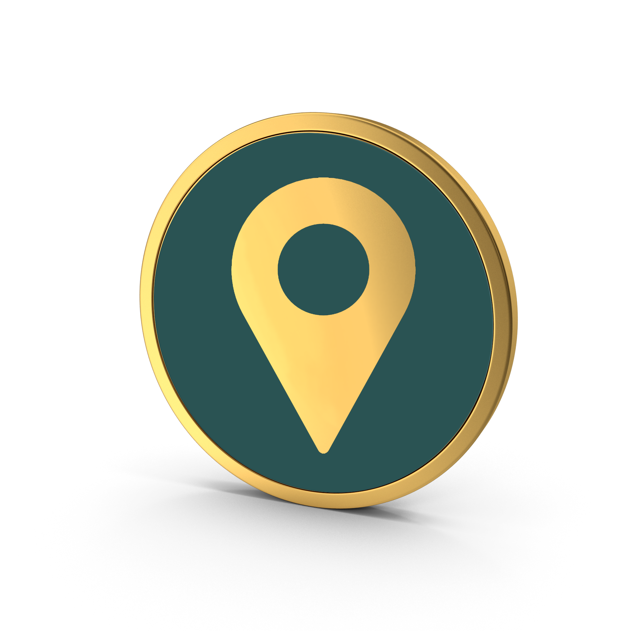 Gold location pin icon